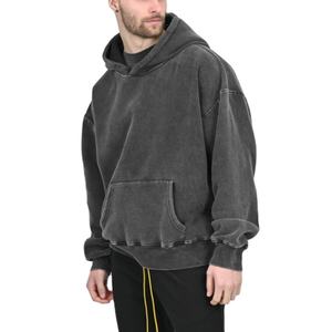 Sudadera con capucha lavada con ácido de algodón 100% High Street Series Washing Old Sweater Stone Washed Vintage Hoodie 2026 - Product Image 2
