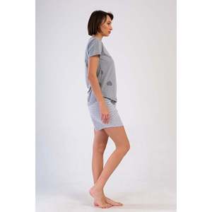 KADIN P.SUPREM O YAKA KISA KOL ETEGI OVAL SORT TAKIM - สีเทาผสม - สีเทาผสม - Product Image 2