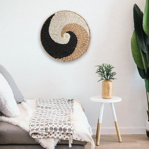 Tarifa al por mayor para yute artesanal, colgante de pared bohemio, jacinto de agua, acento, casa de campo, decoración de hoteles, esteras y almohadillas - Product Image 6