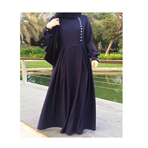 Abaya Estándar para Mujeres Modernas, Diseño de Última Moda, Color Azul, Decoración Elegante, Abaya Islámica India en Venta - Product Image 2