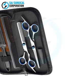 ชุดช่างตัดผม5ชิ้นแนววินเทจแบบพรีเมี่ยมสไตล์เยอรมันกรรไกรผอมบางหวีสแตนเลสแบบหรูหราตัดแต่งขนด้วยมือ - Product Image 6