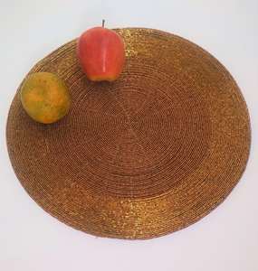 Napperon perlé coloré de conception de perles de fleur le meilleur pour la décoration de table décor à la maison tapis de caboteur conception perlée et en forme - Product Image 6