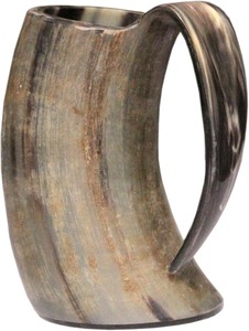 Authentique corne à boire viking en corne de buffle |   Coupe en corne faite à la main - Product Image 3
