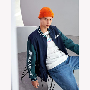 High Quality Custom Men's <b>Vintage</b> <b>Varsity</b> <b>Jacket</b> Wool Body Leather Sleeves Embroidered Logo Letterman <b>Jacket</b> - Product Image 6
