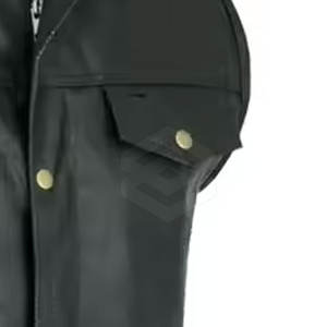 Chaleco de cuero de invierno transpirable OEM para motociclistas Ajuste duradero Logotipo personalizado Pedido a granel disponible - Product Image 4