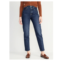 Jeans Ajustados de Mezclilla Elástica de Cintura Media para Mujer, Transpirables, Ecológicos, Cómodos, Estilo Urbano, Clásicos, para Uso Diario Informal