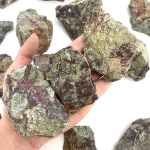 หินมังกรหยาบเลือดแจสเปอร์หยาบสำหรับคริสตัลคริสตัลบำบัดเรกิธรรมชาติ Un อัญมณีดิบขัดเงาคริสตัลจากธรรมชาติค้าส่ง - Product Image 3