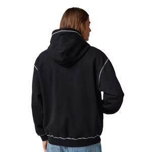Sudadera con Capucha Personalizada para Hombre, Estilo Urbano, con Costuras en Contraste, 100% Algodón, Costura Invertida, Cierre de Cremallera, Informal - Product Image 5