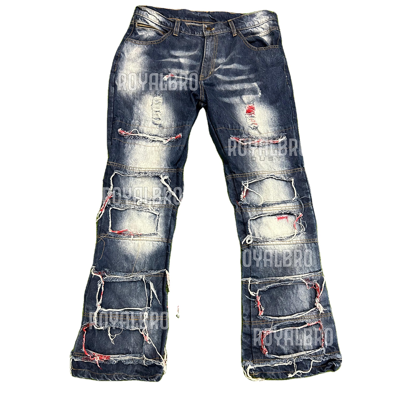 Rock Revival Jeans High Quality Distressed Denim