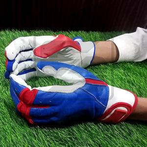Best-seller Gants de baseball professionnels à manchette courte Nouveau gant de frappeur de sport en cuir véritable avec manchette de frappeur souple - Product Image 4