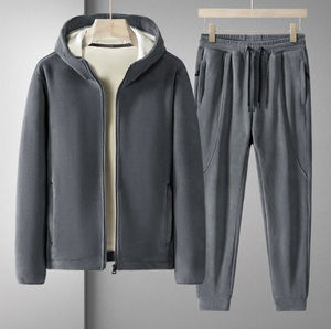 Chándal de lana de tecnología deportiva personalizado para hombre, nuevo diseño, venta al por mayor, trajes deportivos para correr con cosas calientes y buenas para deportes de invierno - Product Image 5