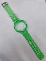 Bracelet de montre en TPU transparent compatible avec Swatch X AP Royal Pop 42 mm, bracelet intégré transparent