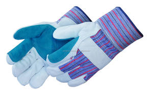 GUANTE DE TRABAJO DE SEGURIDAD DE palma completa, cuero Partido de vaca, con certificado CE, venta al por mayor y personalizado - Product Image 5