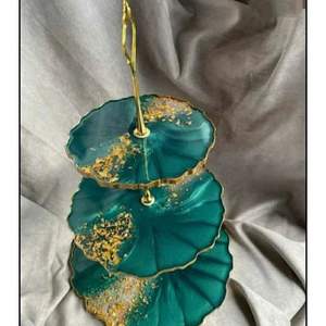 Soporte de pastel ecológico de mármol de tres niveles de lujo para pasteles de boda, fiestas, eventos, restaurante, cumpleaños, Falak World Export - Product Image 4