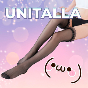 Calze Estive da Ragazza Sottili in Nylon Trasparente, Antiembolismo, Termiche, a Rete e a Tinta Unita, in Spandex Sottile con Pizzo - Product Image 3