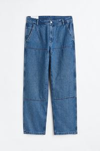 Pantalones vaqueros Logotipo personalizado Alta calidad 100% Algodón Lavado Recto Suelto Ajuste Pierna ancha Cintura alta Tallas grandes Jeans - Product Image 4