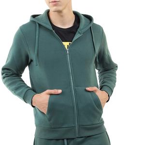 Sudaderas con capucha de algodón 100% con estampado de soplo personalizado para hombre, jersey de felpa francesa de gran tamaño, sudaderas con capucha informales con cremallera para hombre - Product Image 1