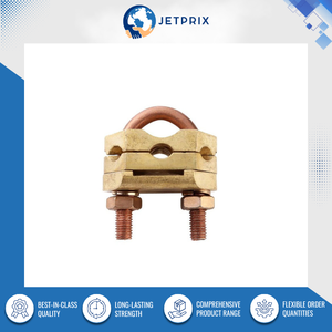 Colliers de serrage en U réglables Jetprix International résistants à la corrosion pour câbles et tuyaux rigides (Matériaux : bronze canon/laiton) - Product Image 2