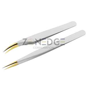 Zonedge อุปกรณ์เสริมความงามแหนบต่อขนตาสีขาวทำจากสแตนเลส - Product Image 1