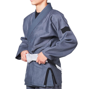 Uniforme de Entrenamiento de Jiu Jitsu para Hombre, Conjunto de Kimono de Algodón, Chaqueta y Pantalones Cómodos, Ideal para Sparring y Práctica - Product Image 3