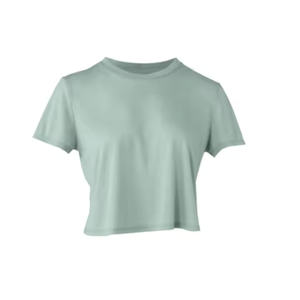 Women's Flowy Cropped Tee <b>T</b> <b>Shirts</b> Mauve Color Fitted Cotton Crop Tee Top <b>T</b> <b>Shirt</b> <b>Ladies</b> - Product Image 2