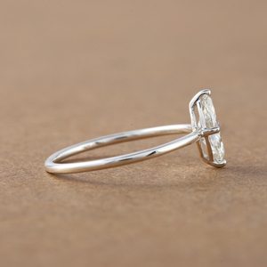 3CT 10K oro joyería fina moda estilo clásico boda anillo de compromiso Marquesa corte laboratorio cultivado diamante punta ajuste IGI - Product Image 3