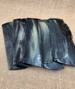 Handle Black <b>Buffalo</b> <b>Horn</b> Wide Tooth Comb <b>BUFFALO</b> <b>HORN</b> HAIR COMB NATURAL <b>HORN</b> COMB Customized Size and Design From India - Product Image 3