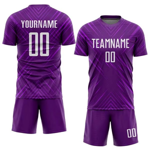 Ensembles de vêtements de football par sublimation en gros, maillots d'entraînement pour hommes, uniformes d'équipe de football personnalisés, 100% polyester léger - Product Image 6