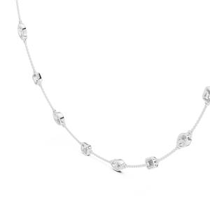 Collier de luxe pour femme en or blanc massif 18 carats avec diamant de taille marquise cultivé en laboratoire certifié IGI pour les mariages, les fêtes et les cadeaux - Product Image 5