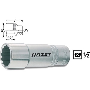 Llave de Tubo de 1/2 Pulgada 900TZ-24, Blanca, 24 mm de Diámetro, 85 mm de Longitud, HAZET - Product Image 4