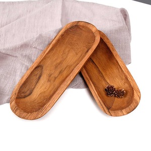 Cuenco de masa de madera de Paulownia largo Natural de alta calidad, cuenco de madera tallado a mano para Decoración de mesa de granja para decoración del hogar - Product Image 2