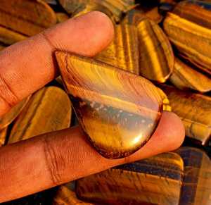 Bán buôn Tiger Eye Cabochon màu hồng tự nhiên đá quý phẳng trở lại có sẵn trong tất cả các kích cỡ-quà tặng cho cô ấy - Product Image 2