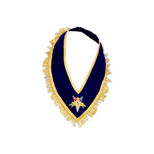 2025คอปกก่ออิฐสีน้ำเงินเข้มต่ำคำสั่งของมอลต้าคอลลาเร็ทท์ที่มีขอบสีดำและสีขาวสำหรับเครื่องราชกกุธภัณฑ์ก่อสร้าง - Product Image 3