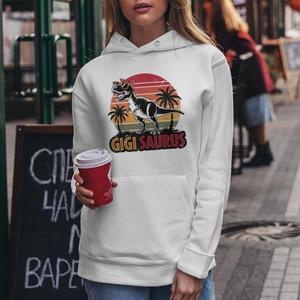 <b>Top</b> Quality Custom <b>White</b> Drop Shoulder Women's Oversize Graphic Hoodie Anti-Wrinkle & Breathable Hoodies Women's Zip Up Hoodie - Product Image 5