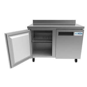 Refrigerador de Dos Puertas para Encimera de 48 Pulgadas, Protector Contra Salpicaduras de 3.5 Pulgadas, Capacidad de 11.9 Pies Cúbicos, RWT-2D-12C, Equipo de Cocina Comercial Ajustable - Product Image 5
