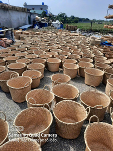 Cesta decorativa de juncia para manualidades naturales, muchos diseños, productos de hoja de plátano para uso agrícola - Product Image 3