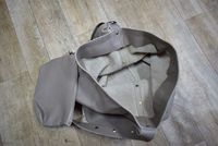 Sac fourre-tout vintage en cuir véritable pour femme Moroccansoul, motif uni, toutes saisons, fermeture magnétique, modèle 768, fabriqué au Maroc