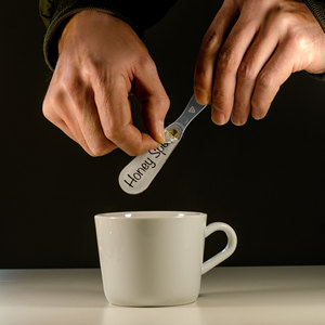 Nueva cuchara de Miel pura al por mayor 7 gramos 25 piezas. | Caja redonda de cartón % 100 miel de pino cruda pura, miel de pino orgánica - Product Image 4