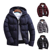 Blouson d'hiver matelassé pour homme, col montant, imperméable, coupe-vent, écologique, léger et chaud, personnalisable avec logo, vente en gros