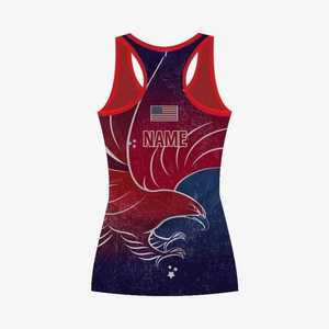 OEM de alta calidad nuevo transpirable Racerback impresión Digital 100% poliéster antibacteriano Jersey al por mayor deporte entrenamiento camiseta sin mangas - Product Image 4