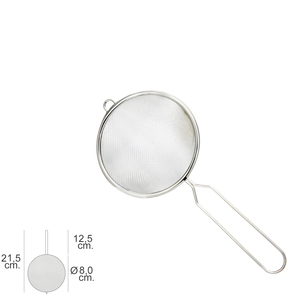 Passoire basique en acier inoxydable Ø 8 x 21,5 (H) cm. - Product Image 1