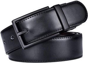 Ceinture habillée en cuir de vachette véritable personnalisée pour hommes ceinture réversible ceinture large remorquage pour hommes prix raisonnable OEM 2025 - Product Image 2