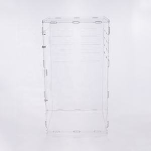 Groothandel Bingyu UV-bestendige Phelsuma Daggekko Front-opening Installatie zonder gereedschap Modulair Stapelbaar Klein Acryl Terrarium - Product Image 3