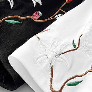 Manches courtes meilleure vente broderie T-Shirt nouveau Design broderie T-Shirt à la mode broderie T-Shirt pour adulte - Product Image 4