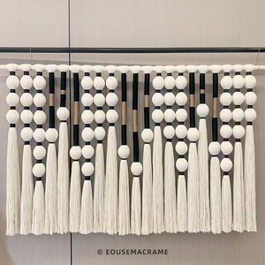 Décoration intérieure naturelle faite à la main <span class=keywords><strong>Tenture</strong></span> murale Bohème Décor unique Décoration de mariage Rideau de douche pour chambre - Product Image 6