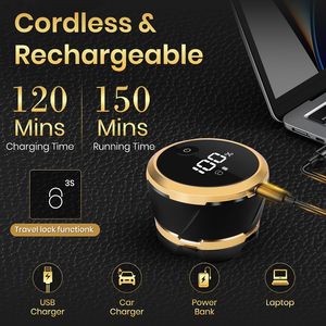 Afeitadora Eléctrica Recargable de Doble Cuchilla Rotatoria, Impermeable, Kit de Afeitado para Hombre, para Afeitar el Cuerpo y la Cara, IPX7 - Product Image 5