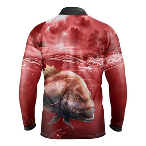 เสื้อโปโลชาย แห้งเร็ว ระบายอากาศ ป้องกันรังสียูวี ติดกระดุม แขนยาว ปรับแต่งได้ สำหรับตกปลา UPF 50 โพลีเอสเตอร์ 100% - Product Image 3