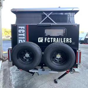 รถพ่วงเล็กสีดำสำหรับ HQ12รถเทรลเลอร์อลูมิเนียมรถออฟโรดจัดส่งเร็วซื้อเลย - Product Image 3