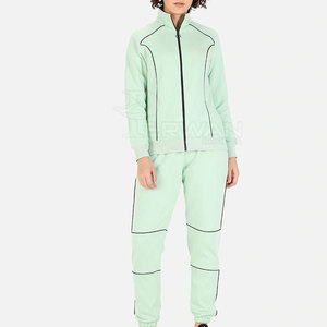 Survêtement en coton pour femmes personnalisé en gros avec col montant Offre Spéciale Style décontracté Service OEM disponible - Product Image 1