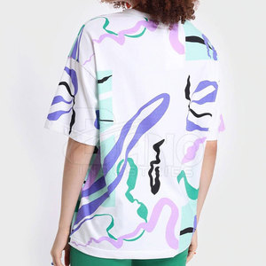 เสื้อยืดผู้หญิงสไตล์ลำลองทันสมัย พร้อมโลโก้สั่งทำ ผ้าฝ้ายแคนวาส 100% แฟชั่นฤดูร้อน ขายดี ดีไซน์ใหม่ - Product Image 2